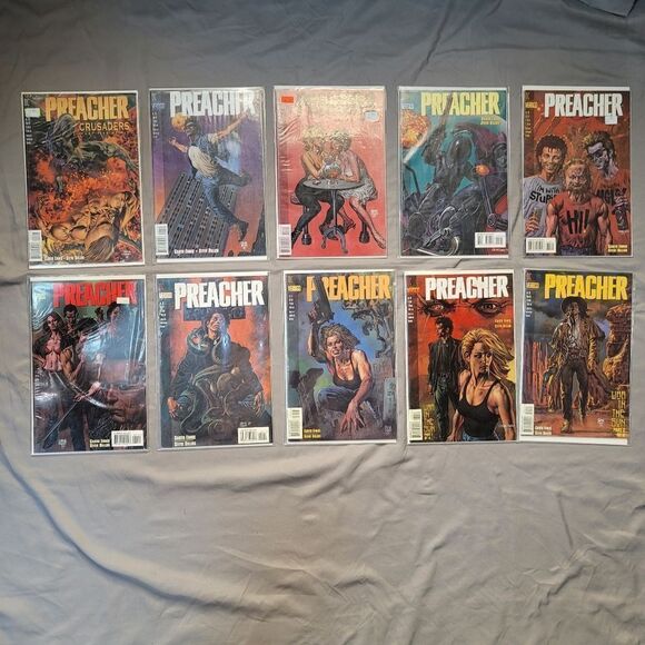 DC Vertigo comics, PREACHER lot of 10 issues  by Garth Ennis - NM/M - Picture 1 of 11